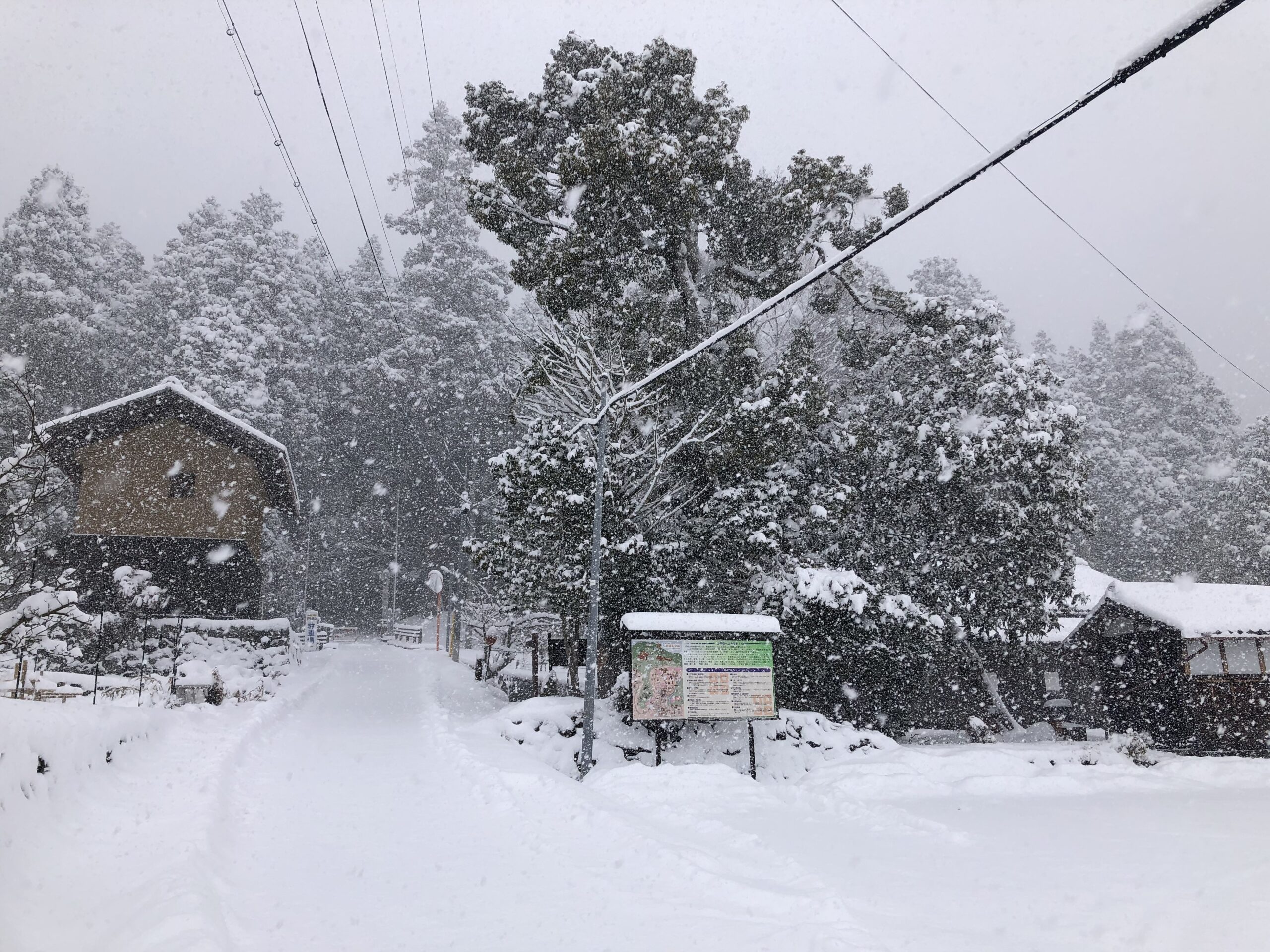 上平寺の冬の様子